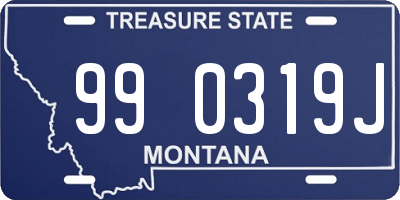 MT license plate 990319J