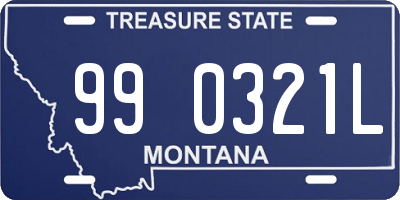 MT license plate 990321L