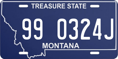 MT license plate 990324J