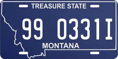 MT license plate 990331I