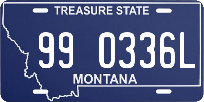 MT license plate 990336L