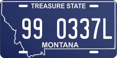 MT license plate 990337L