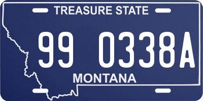 MT license plate 990338A