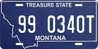 MT license plate 990340T