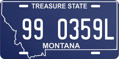 MT license plate 990359L