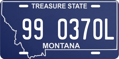 MT license plate 990370L