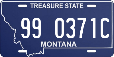 MT license plate 990371C