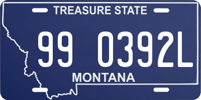 MT license plate 990392L