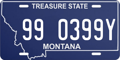 MT license plate 990399Y