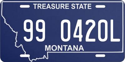 MT license plate 990420L