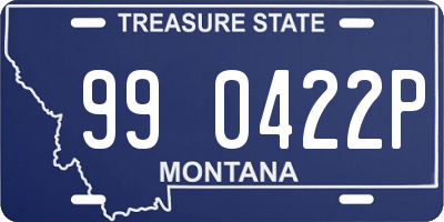 MT license plate 990422P