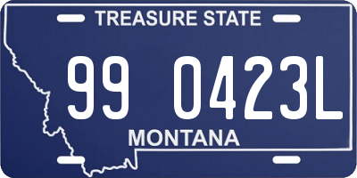 MT license plate 990423L