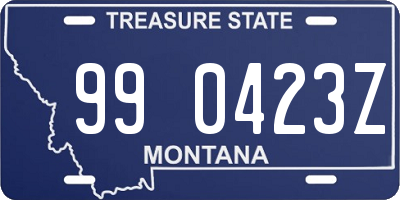 MT license plate 990423Z