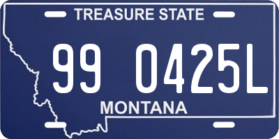 MT license plate 990425L