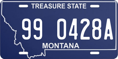 MT license plate 990428A