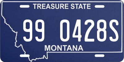 MT license plate 990428S