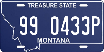 MT license plate 990433P