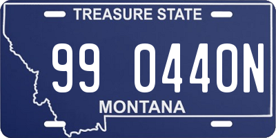 MT license plate 990440N