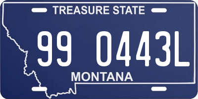 MT license plate 990443L