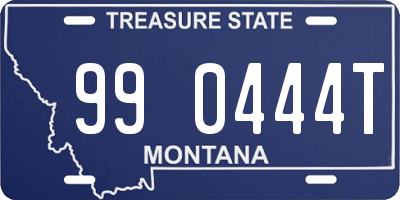 MT license plate 990444T