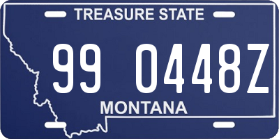 MT license plate 990448Z