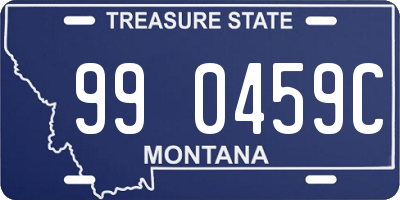 MT license plate 990459C