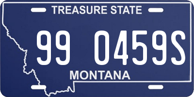 MT license plate 990459S