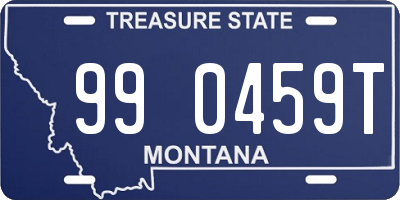 MT license plate 990459T