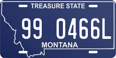 MT license plate 990466L