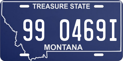 MT license plate 990469I