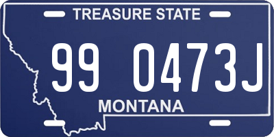 MT license plate 990473J