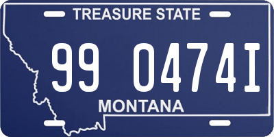 MT license plate 990474I