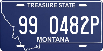 MT license plate 990482P