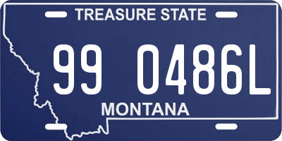 MT license plate 990486L