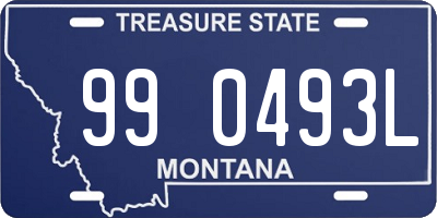 MT license plate 990493L