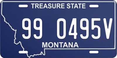 MT license plate 990495V