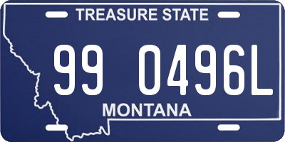 MT license plate 990496L