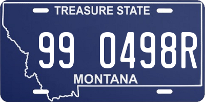 MT license plate 990498R