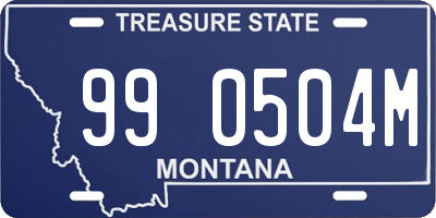 MT license plate 990504M