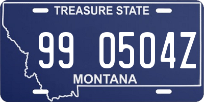 MT license plate 990504Z