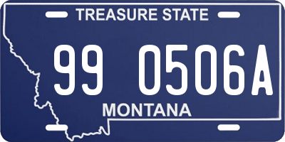 MT license plate 990506A