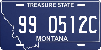 MT license plate 990512C