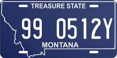 MT license plate 990512Y