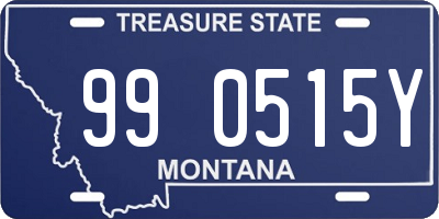 MT license plate 990515Y