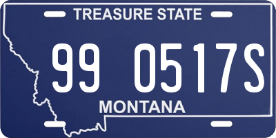 MT license plate 990517S