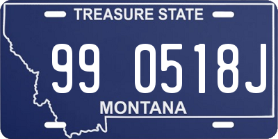 MT license plate 990518J