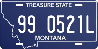 MT license plate 990521L