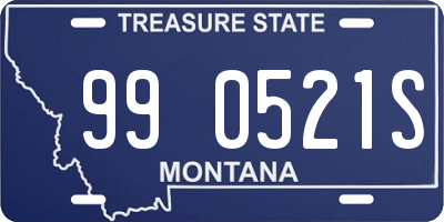 MT license plate 990521S