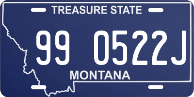 MT license plate 990522J