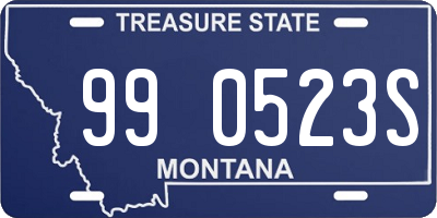 MT license plate 990523S